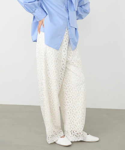 【選べるサイズ展開】刺繍フラワーパンツ