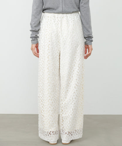 【選べるサイズ展開】刺繍フラワーパンツ