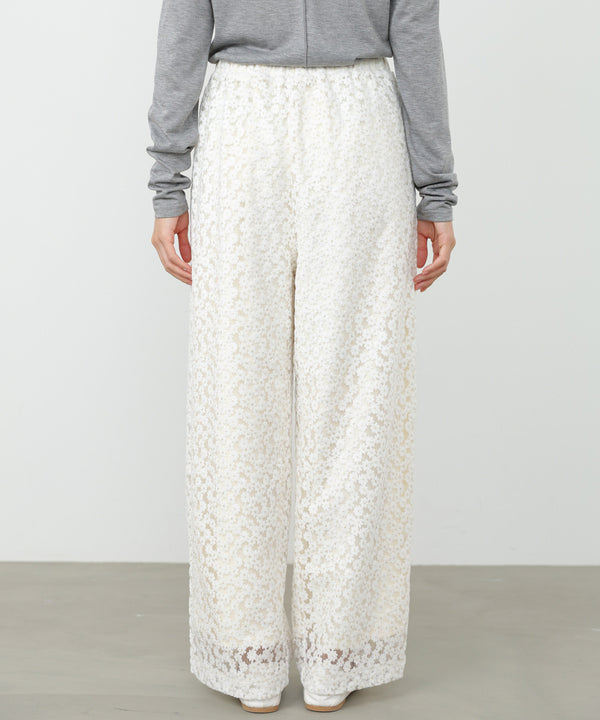 【選べるサイズ展開】刺繍フラワーパンツ