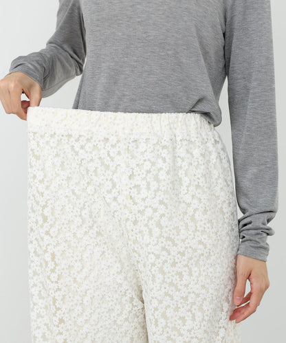 【選べるサイズ展開】刺繍フラワーパンツ