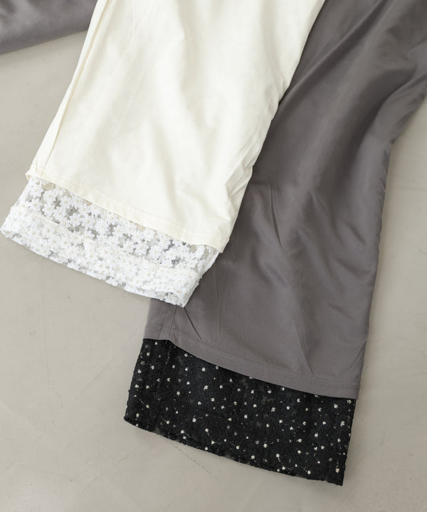 【選べるサイズ展開】刺繍フラワーパンツ