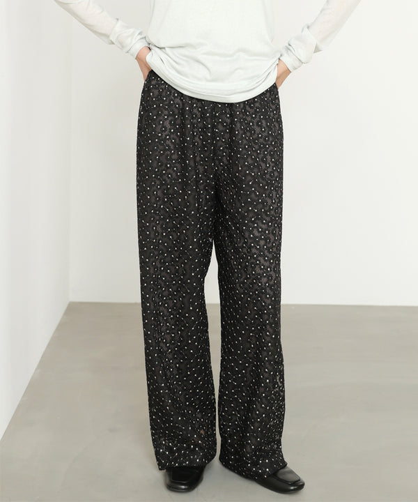 【選べるサイズ展開】刺繍フラワーパンツ