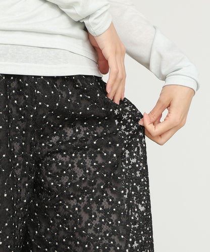 【選べるサイズ展開】刺繍フラワーパンツ