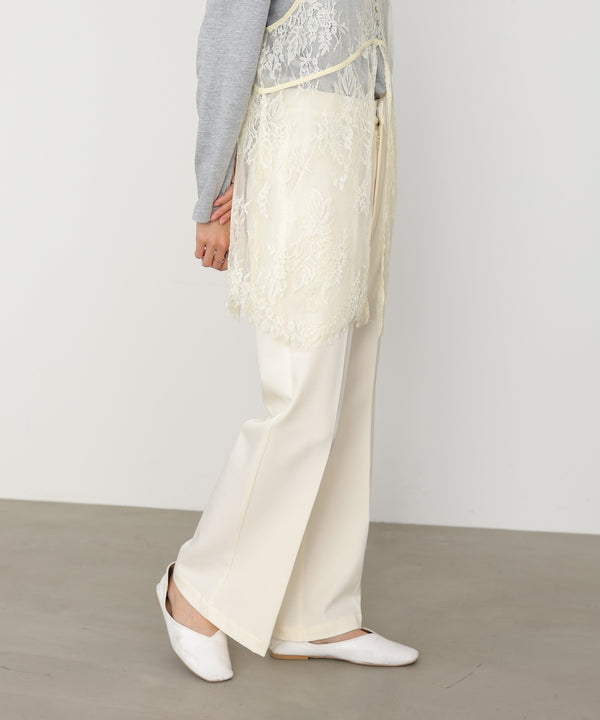 【選べるサイズ展開】ストレッチツイルセミフレアスラックスパンツ