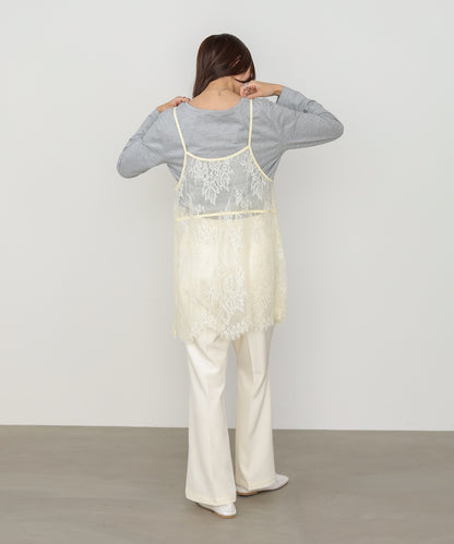 【選べるサイズ展開】ストレッチツイルセミフレアスラックスパンツ