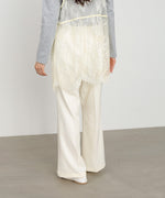 【選べるサイズ展開】ストレッチツイルセミフレアスラックスパンツ