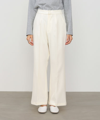 【選べるサイズ展開】ストレッチツイルセミフレアスラックスパンツ