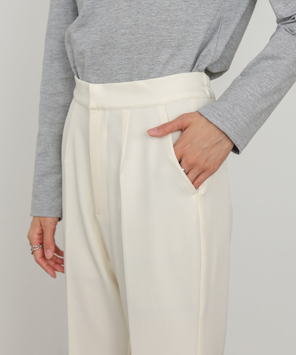 【選べるサイズ展開】ストレッチツイルセミフレアスラックスパンツ