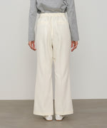 【選べるサイズ展開】ストレッチツイルセミフレアスラックスパンツ