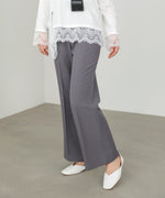 【選べるサイズ展開】ストレッチツイルセミフレアスラックスパンツ