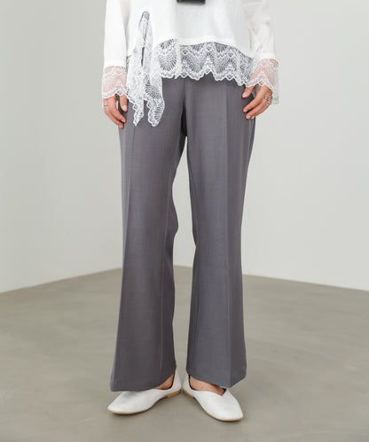 【選べるサイズ展開】ストレッチツイルセミフレアスラックスパンツ