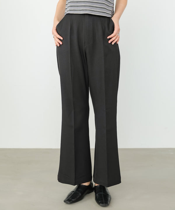 【選べるサイズ展開】ストレッチツイルセミフレアスラックスパンツ