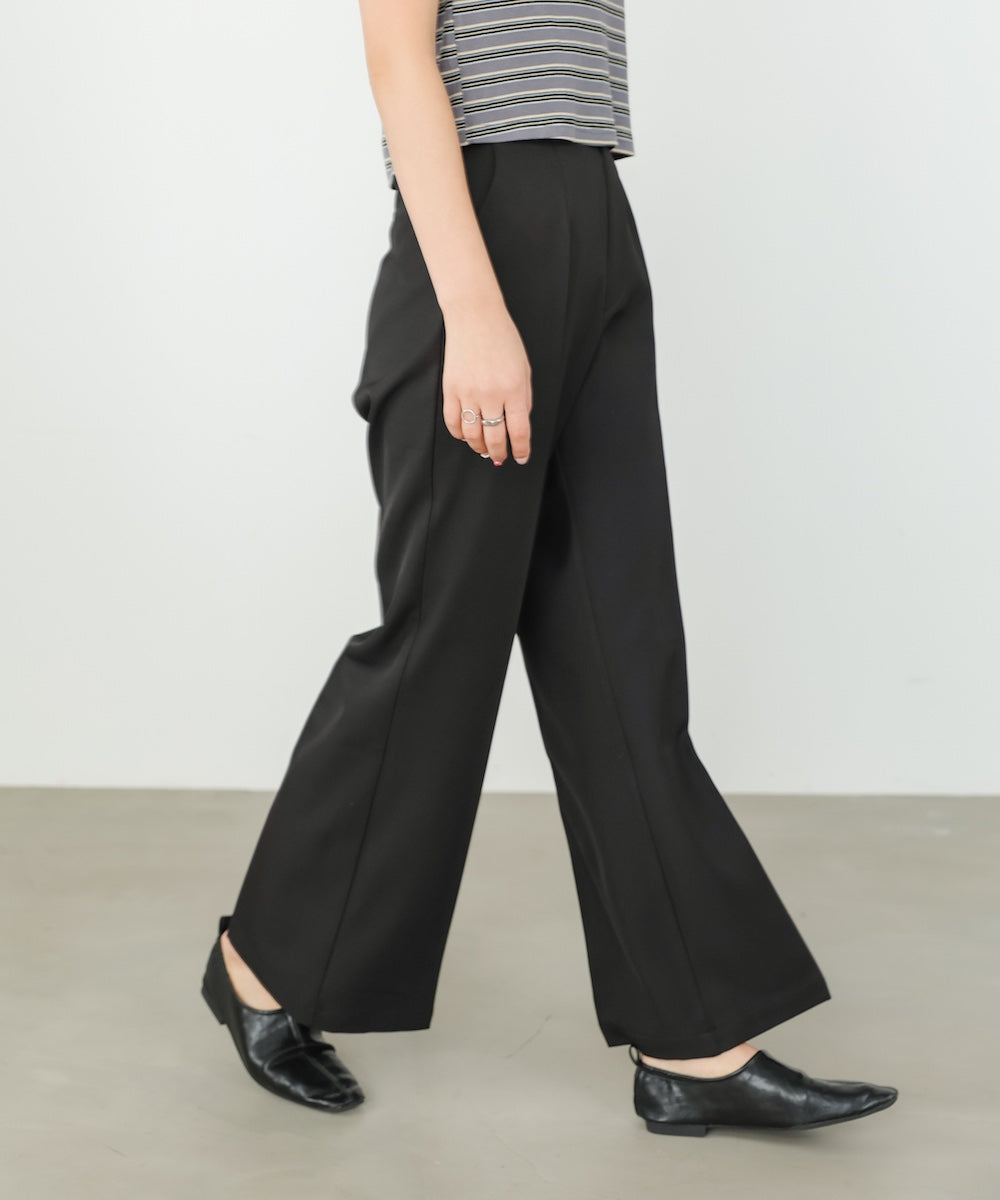 【選べるサイズ展開】ストレッチツイルセミフレアスラックスパンツ