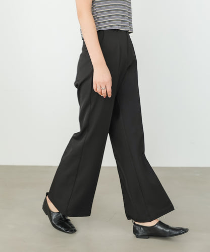【選べるサイズ展開】ストレッチツイルセミフレアスラックスパンツ