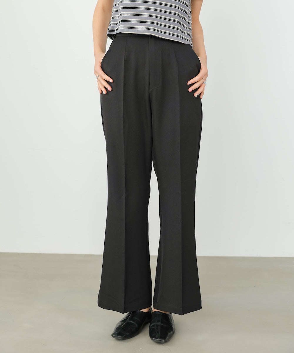 【選べるサイズ展開】ストレッチツイルセミフレアスラックスパンツ