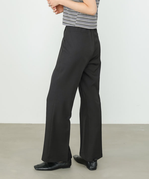 【選べるサイズ展開】ストレッチツイルセミフレアスラックスパンツ