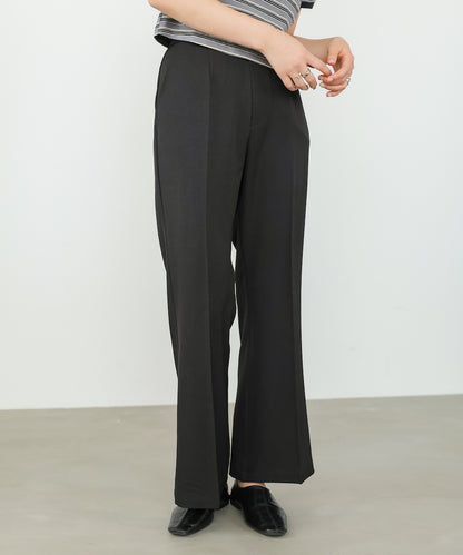 【選べるサイズ展開】ストレッチツイルセミフレアスラックスパンツ