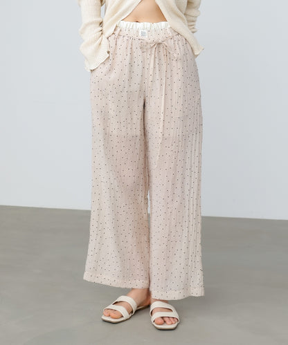 ウエストフリルドットパンツ