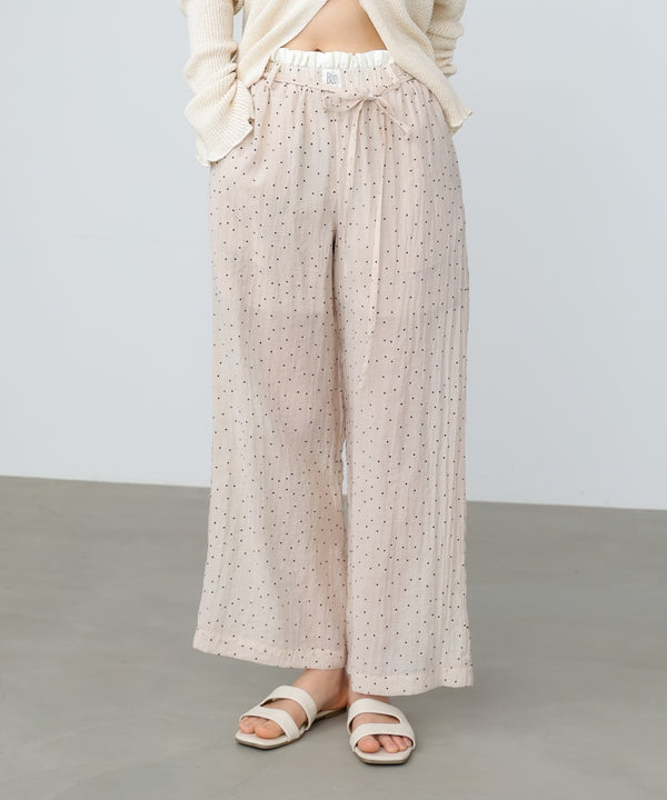 ウエストフリルドットパンツ