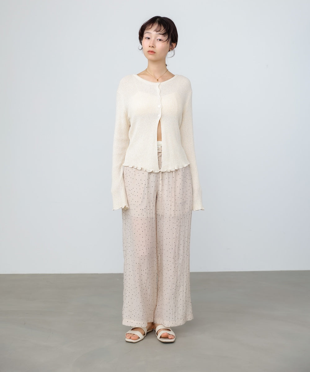 ウエストフリルドットパンツ