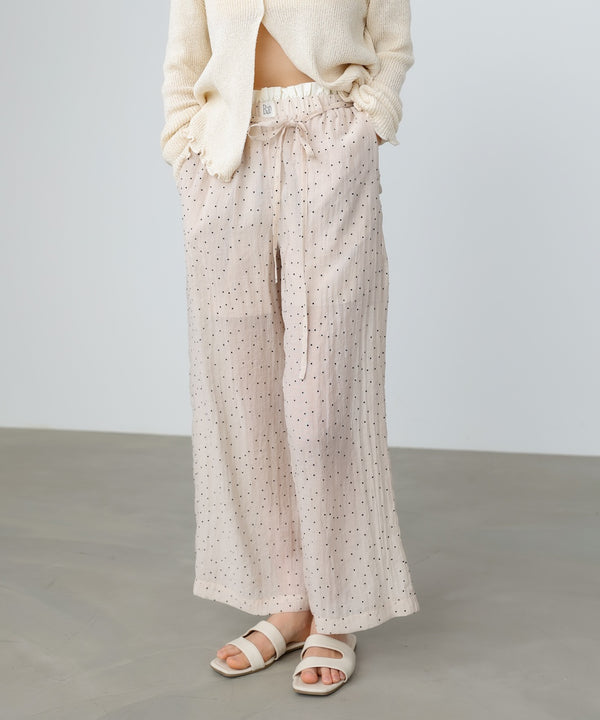 ウエストフリルドットパンツ