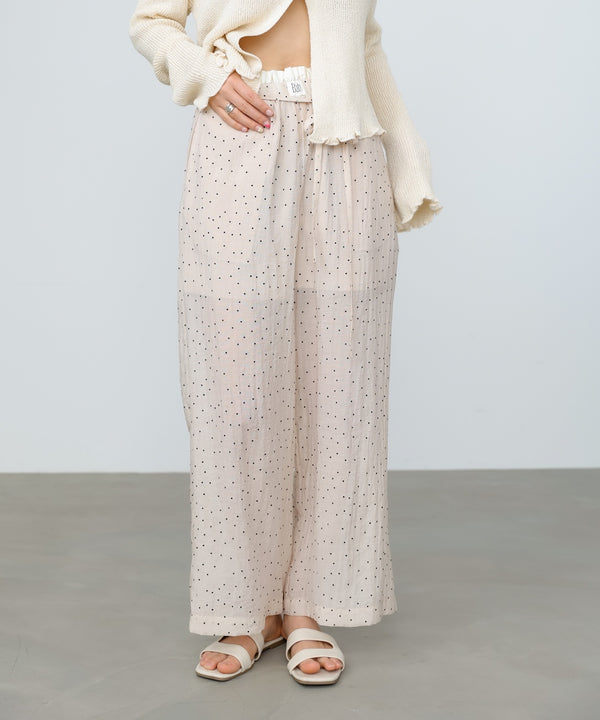 ウエストフリルドットパンツ
