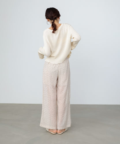 ウエストフリルドットパンツ