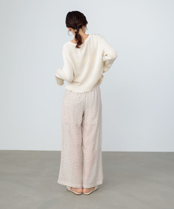 ウエストフリルドットパンツ