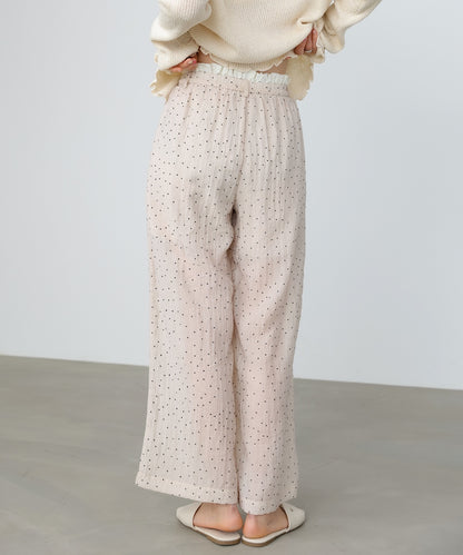 ウエストフリルドットパンツ