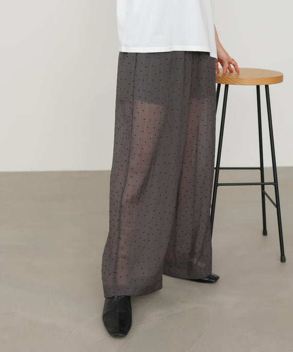 ウエストフリルドットパンツ