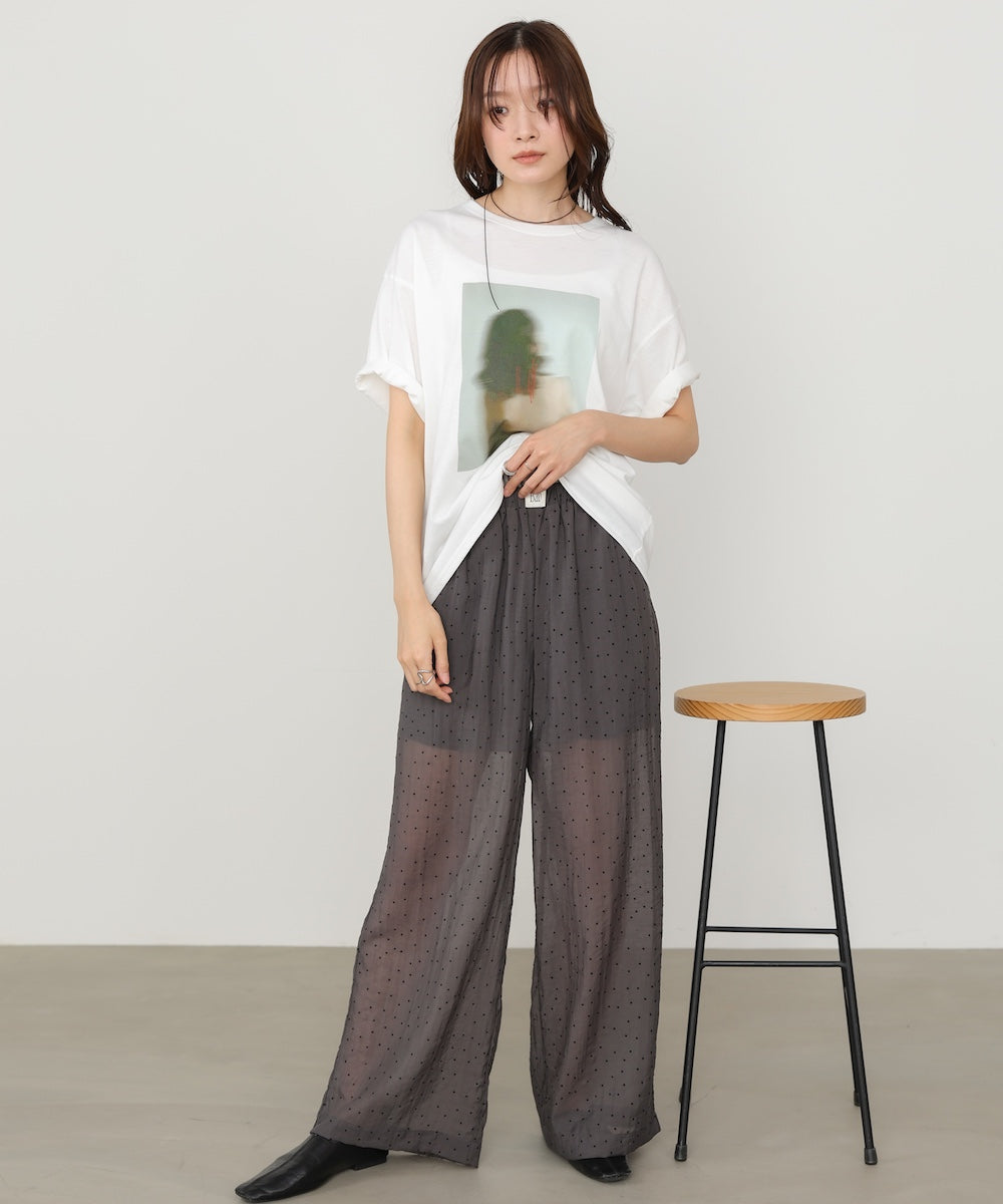 ウエストフリルドットパンツ