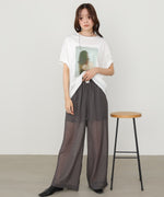 ウエストフリルドットパンツ