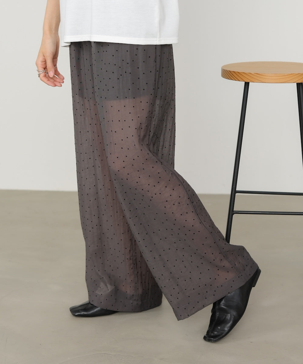 ウエストフリルドットパンツ