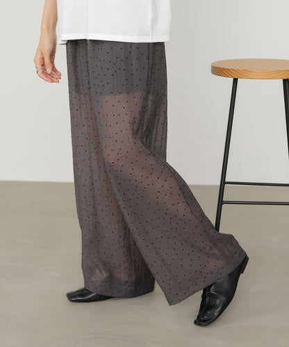 ウエストフリルドットパンツ