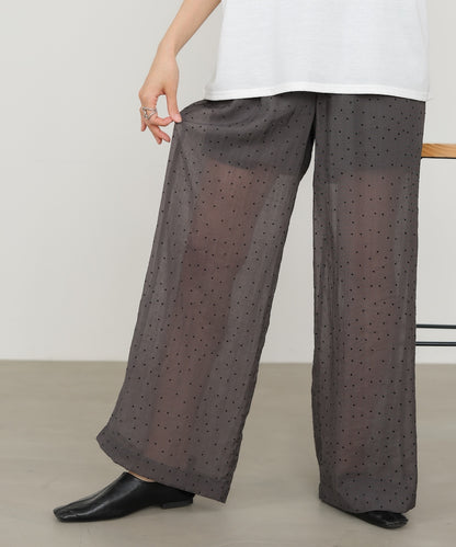ウエストフリルドットパンツ