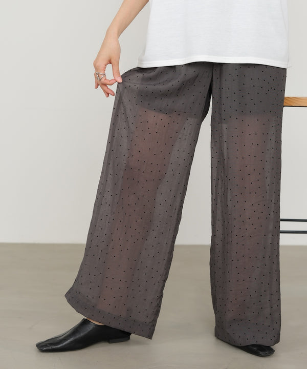 ウエストフリルドットパンツ
