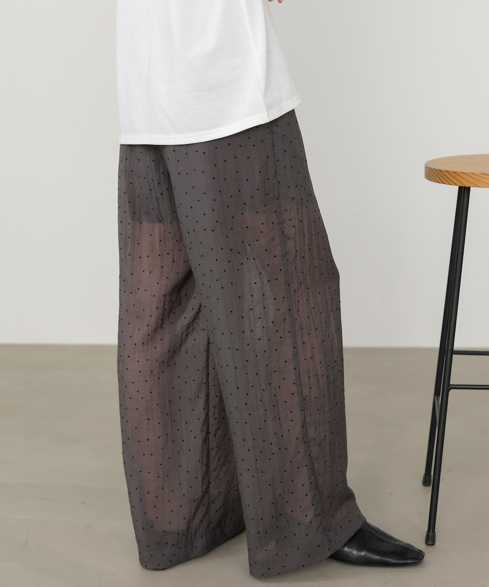 ウエストフリルドットパンツ