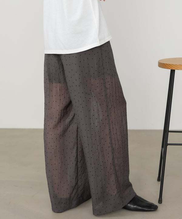 ウエストフリルドットパンツ