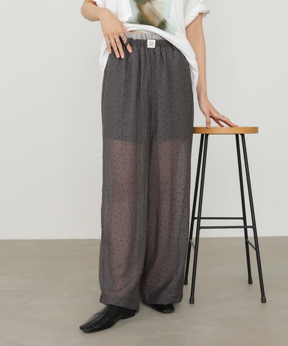 ウエストフリルドットパンツ