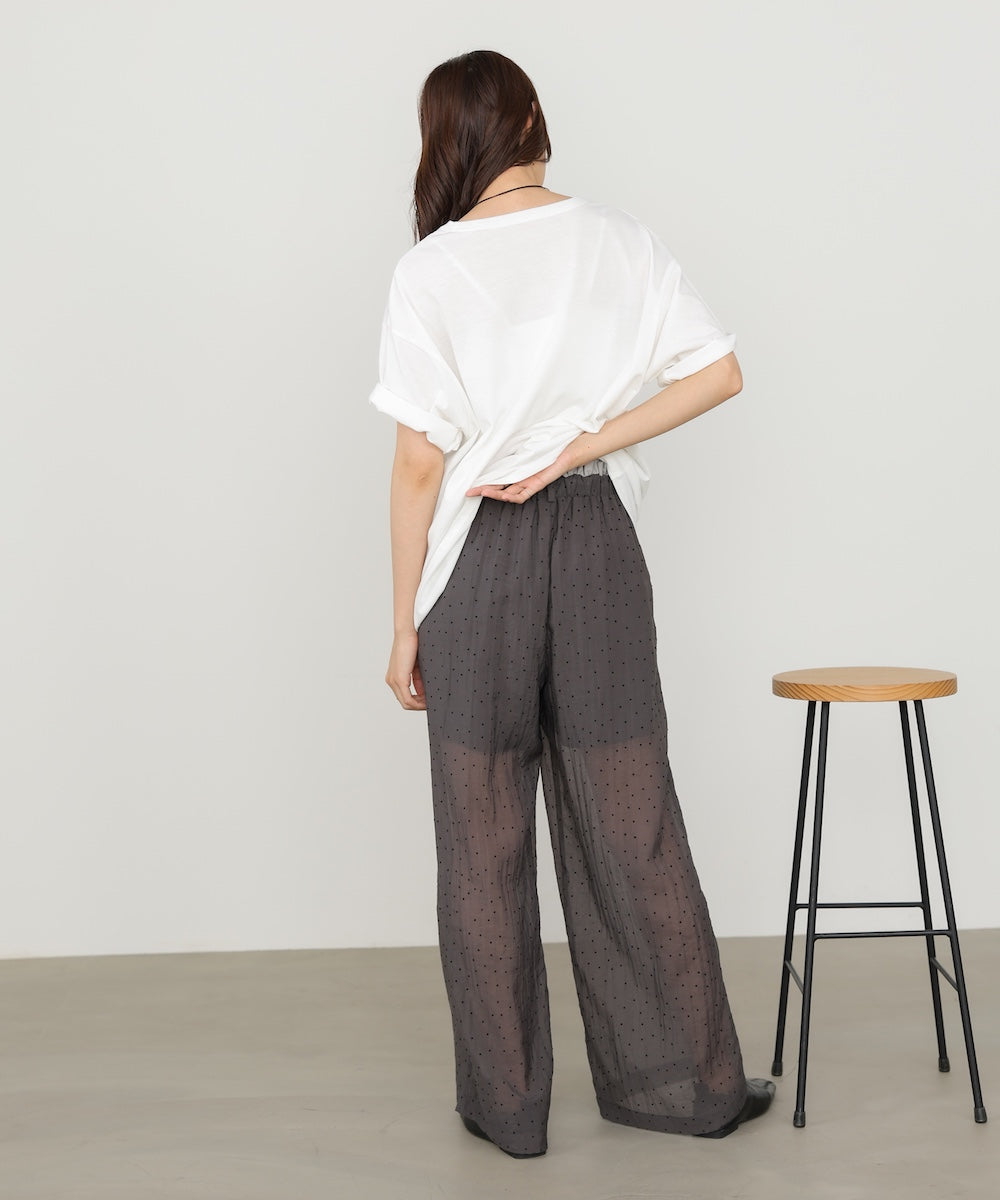 ウエストフリルドットパンツ