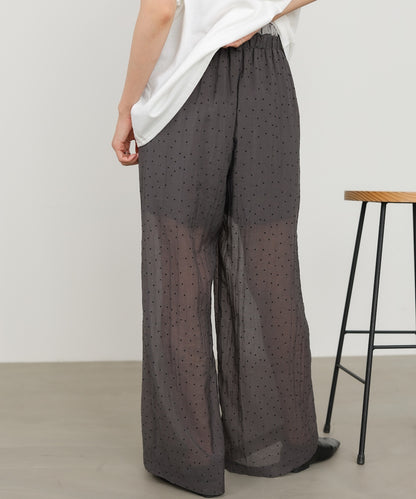 ウエストフリルドットパンツ