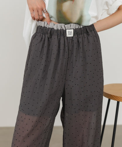 ウエストフリルドットパンツ