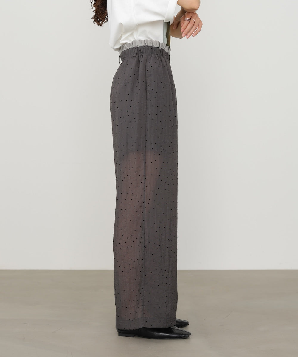 ウエストフリルドットパンツ