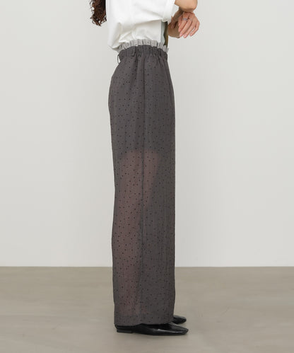 ウエストフリルドットパンツ