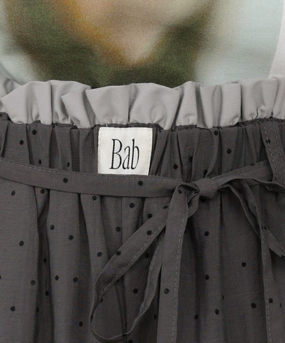 ウエストフリルドットパンツ