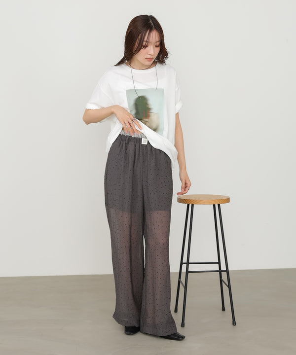 ウエストフリルドットパンツ