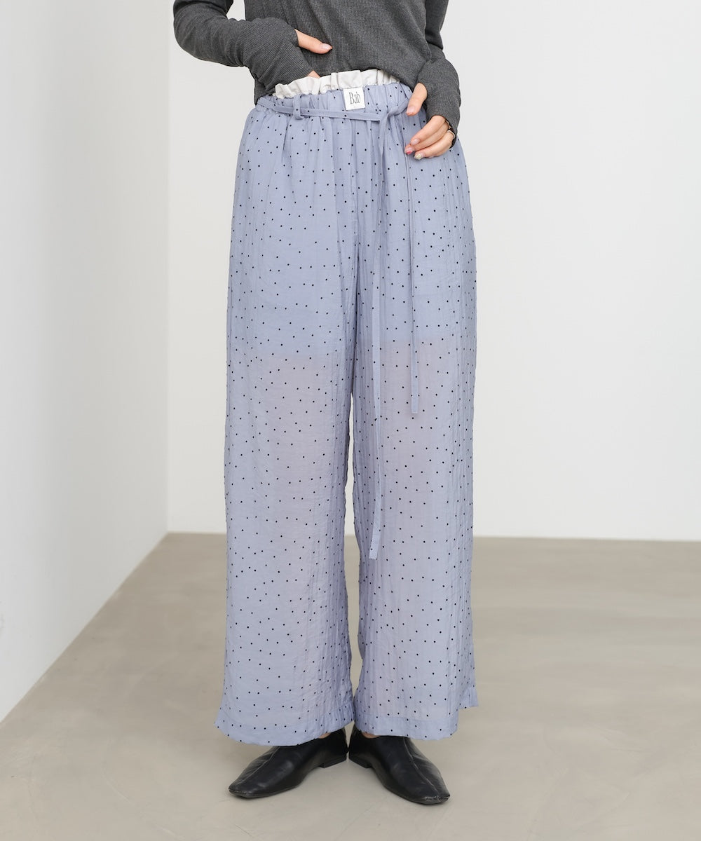 ウエストフリルドットパンツ