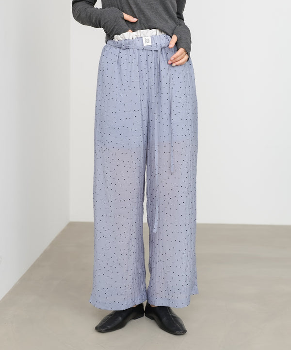 ウエストフリルドットパンツ