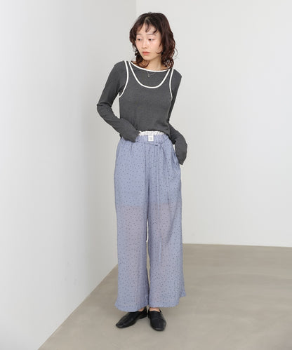 ウエストフリルドットパンツ