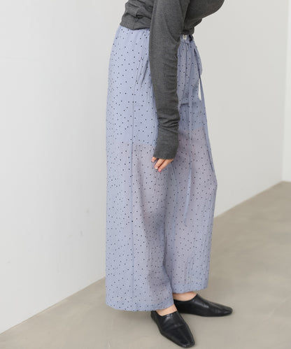 ウエストフリルドットパンツ